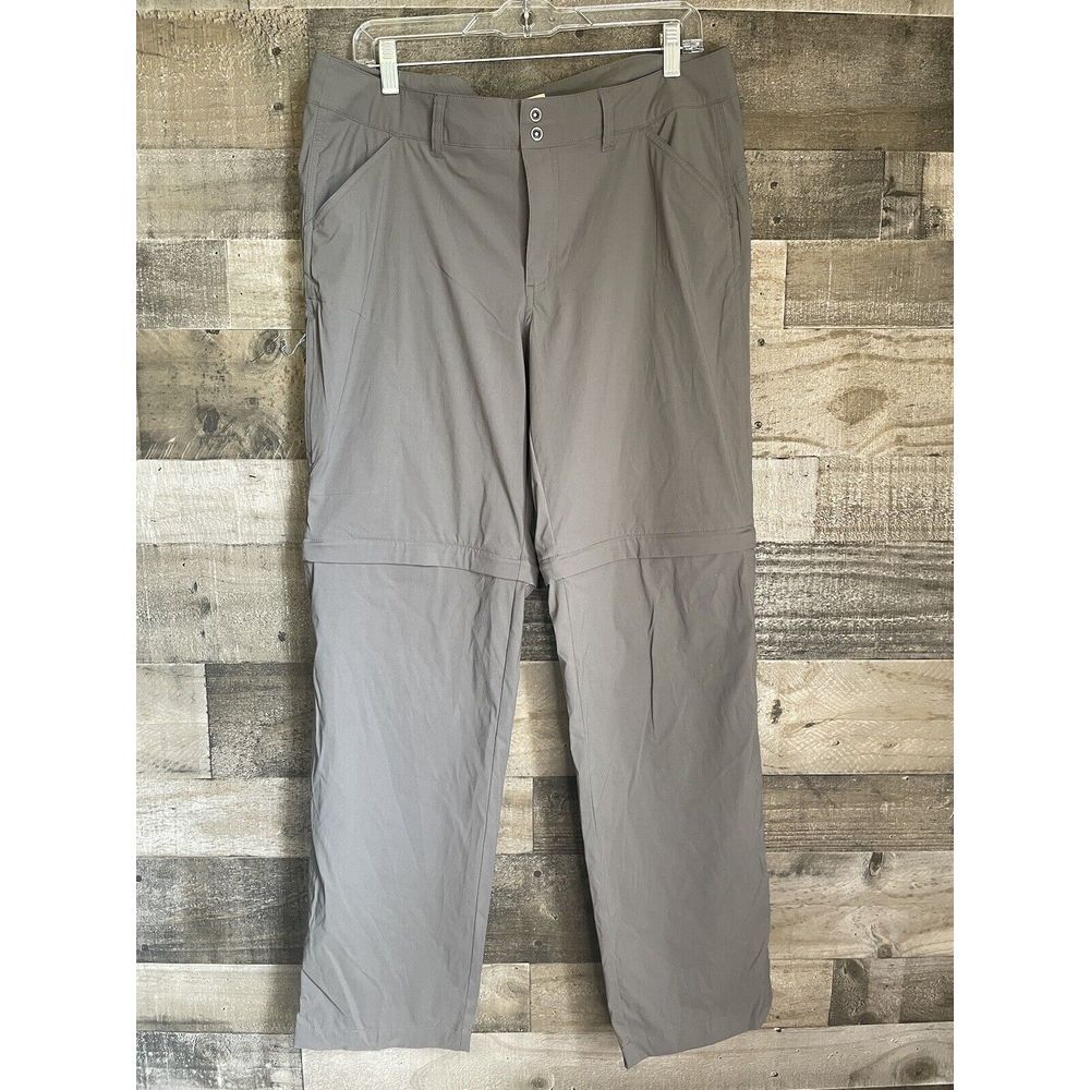 Ultimate Terrain Womens Size‎ 12 Gray Cargo Style Summer Hiking Pants Zip Off